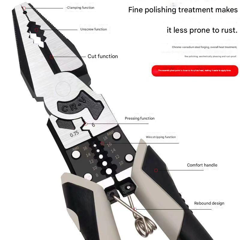 Wire cutters, needle-nose pliers, diagonal pliers钢丝钳尖嘴钳斜口钳HT00030011
