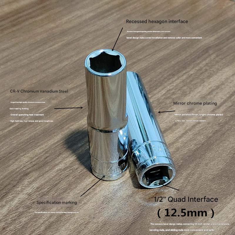 1/2 extra-long hexagonal socket head1/2  六角套筒头超长版HT00160009